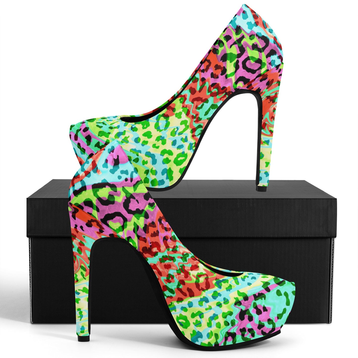 Candy Cat Ladies Stinger Platform Pumps