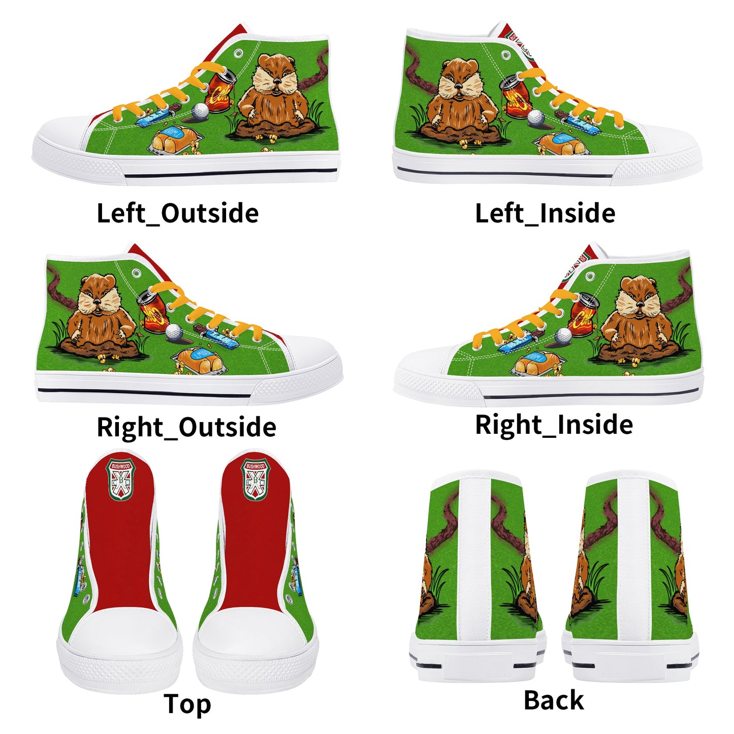 Country Club Dudes Astros High Top Shoes