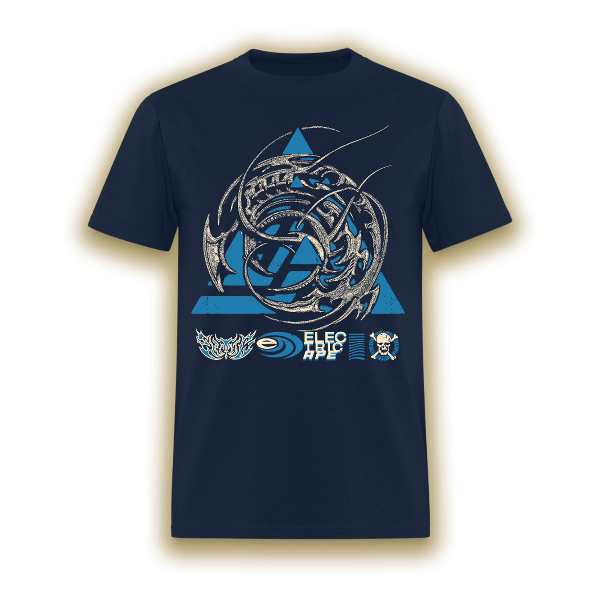 Tribal Mech Blue Regular Tee