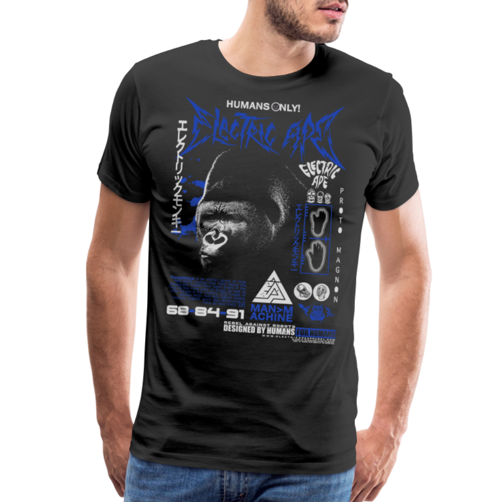 Warning Ape Men's Premium T-Shirt - black