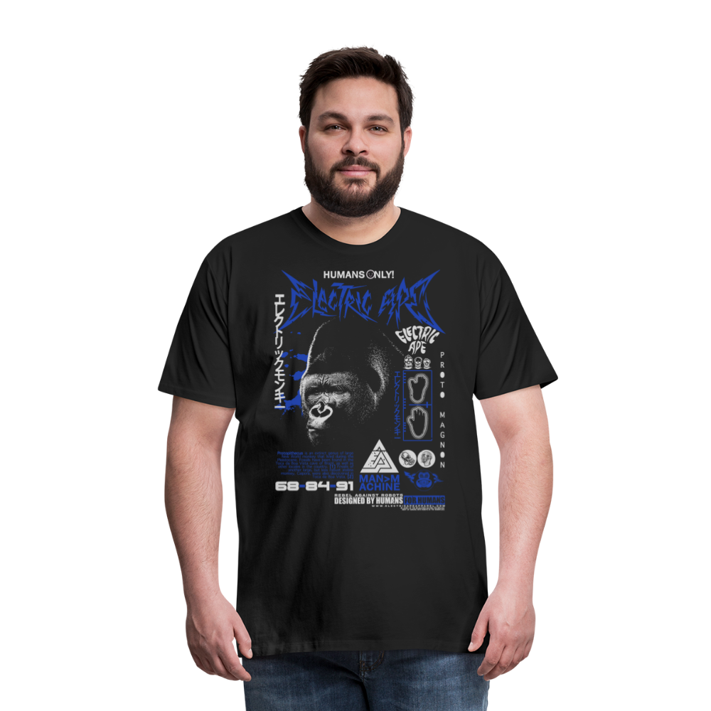 Warning Ape Men's Premium T-Shirt - black