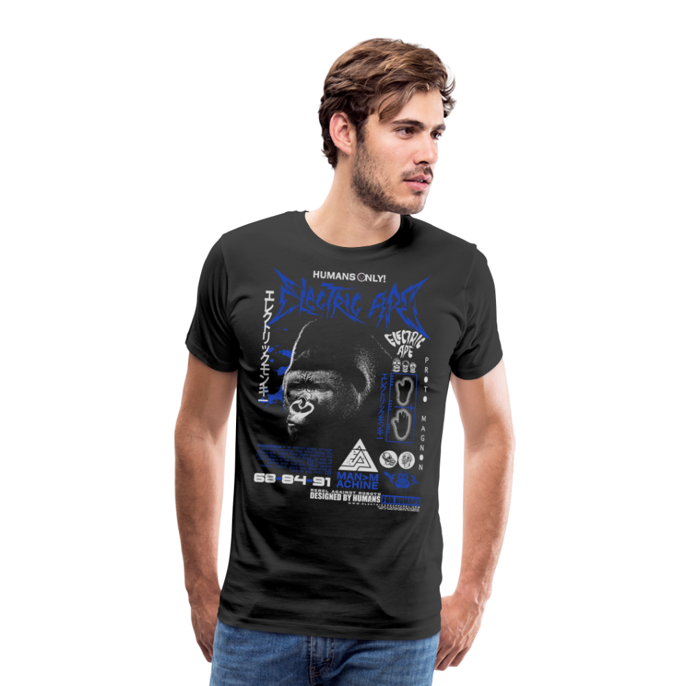 Warning Ape Men's Premium T-Shirt - black