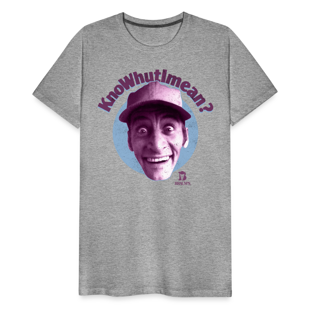 Knowhutimean? Men's Premium T-Shirt SSM* - heather gray