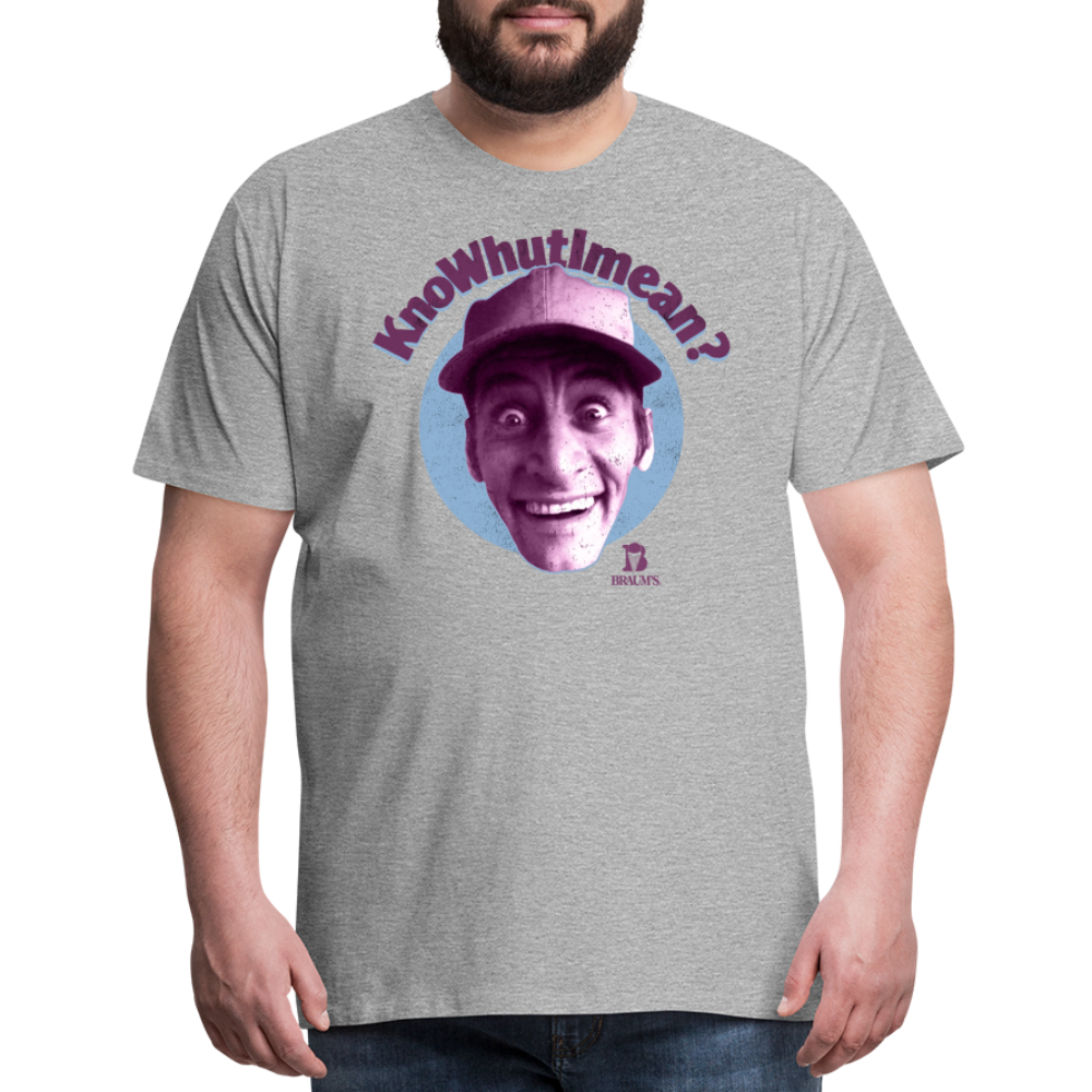 Knowhutimean? Men's Premium T-Shirt SSM* - heather gray