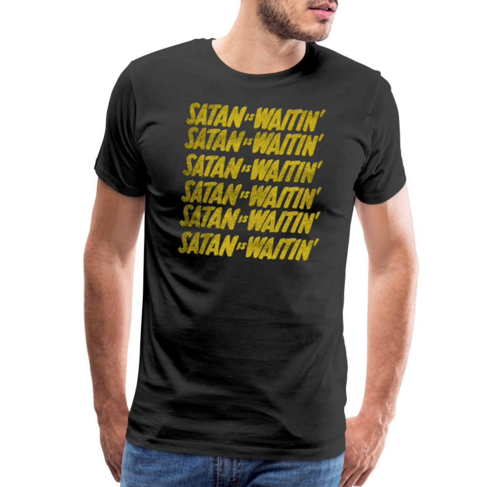 Waitin' Men's Premium T-Shirt SSM* - black