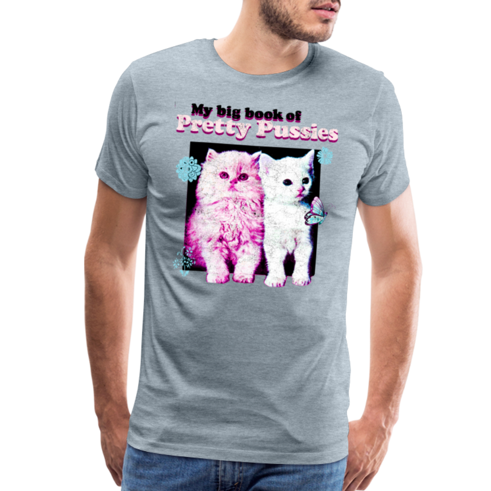 Pussy Men's Premium T-Shirt SSM* - heather ice blue