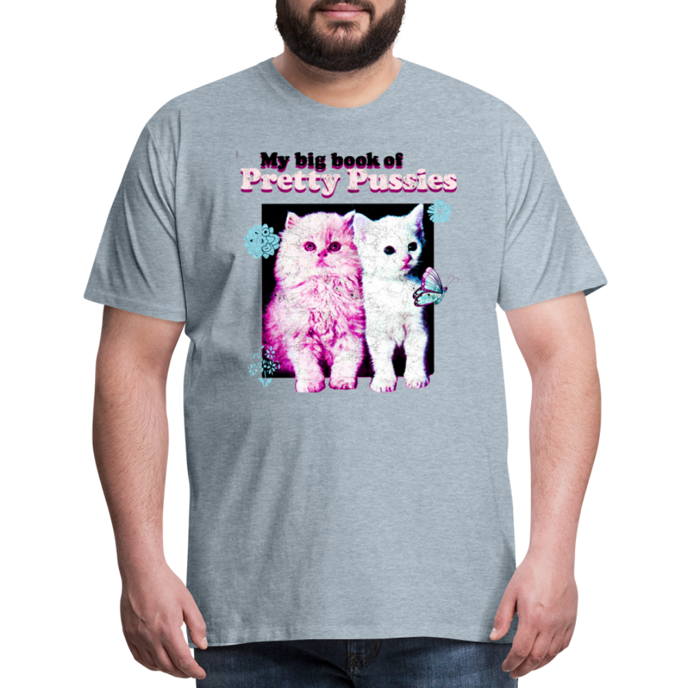 Pussy Men's Premium T-Shirt SSM* - heather ice blue