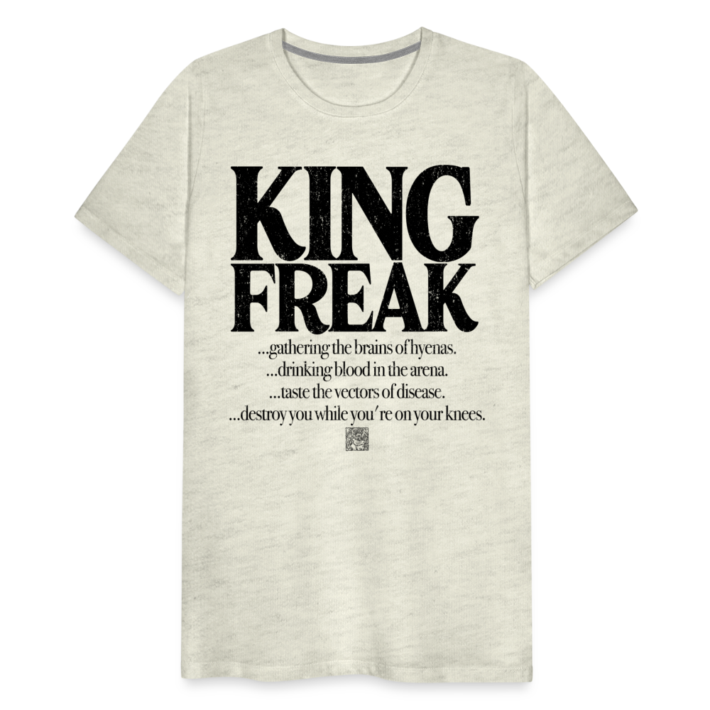 King Freak Men's Premium T-Shirt SSM* - heather oatmeal