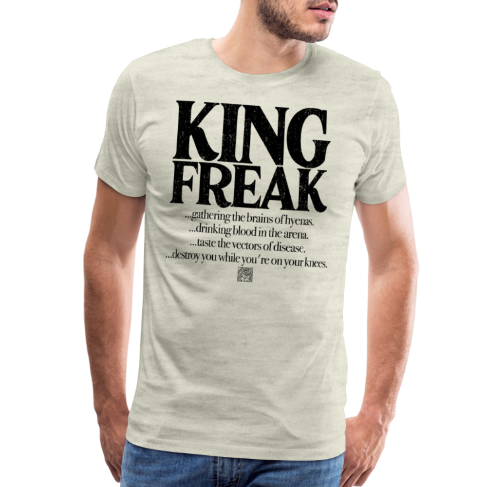 King Freak Men's Premium T-Shirt SSM* - heather oatmeal