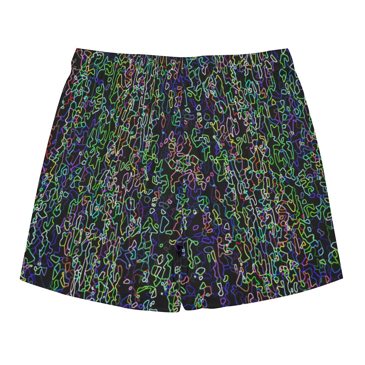 Color Acid Etch Dudes Drawstring Chill Gym Shorts