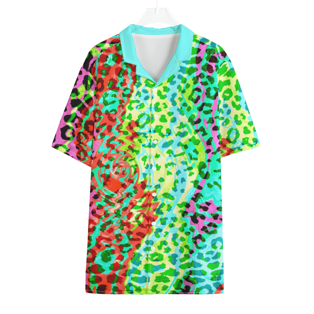 Candy Cat Dudes Button Down Hawaiian Shirt