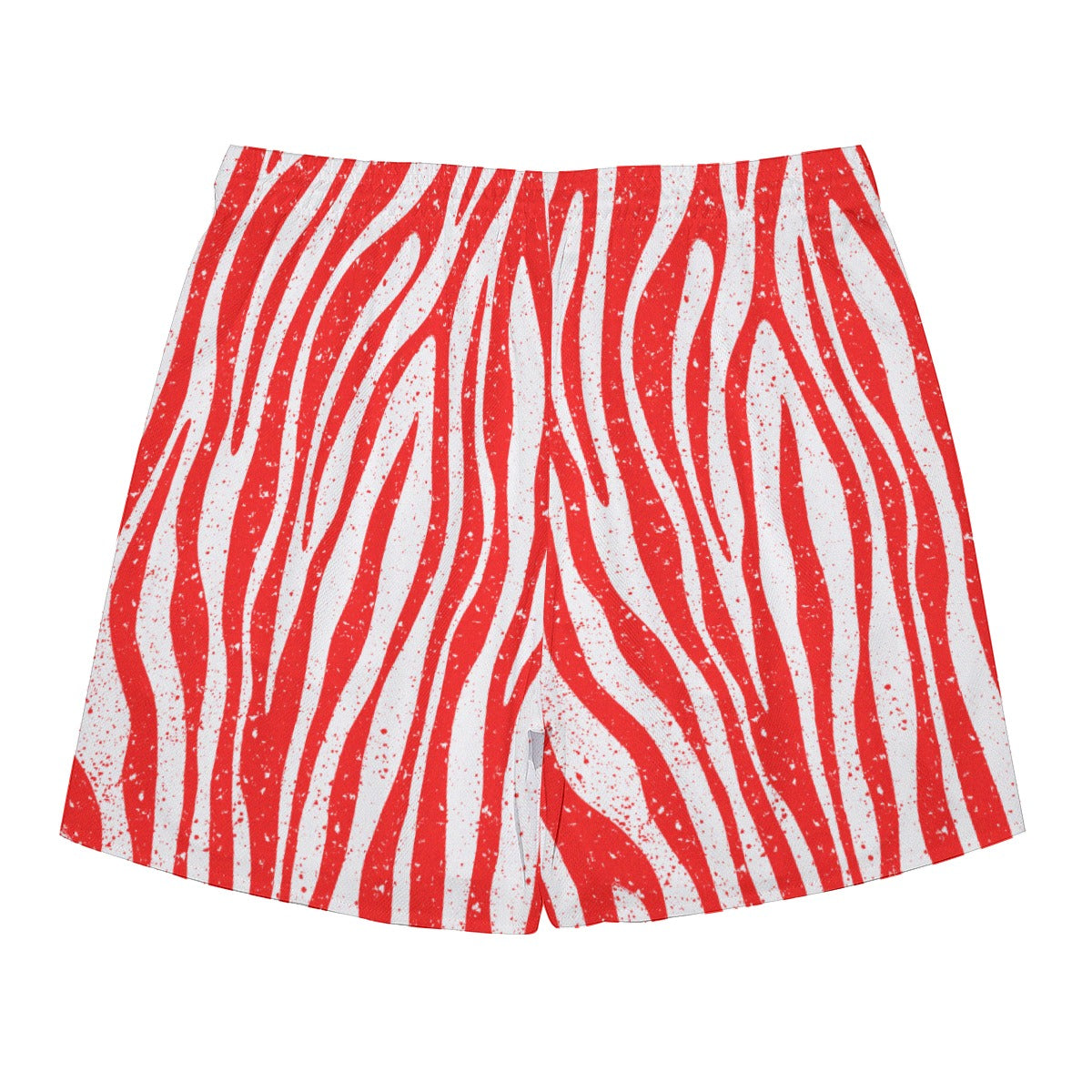 Peppermint Zebra Dudes Drawstring Chill Gym Shorts