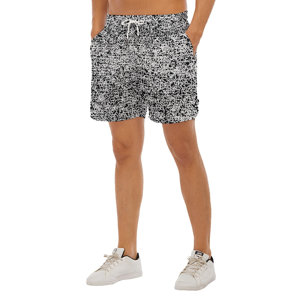 Acid Etch Dudes Drawstring Chill Gym Shorts