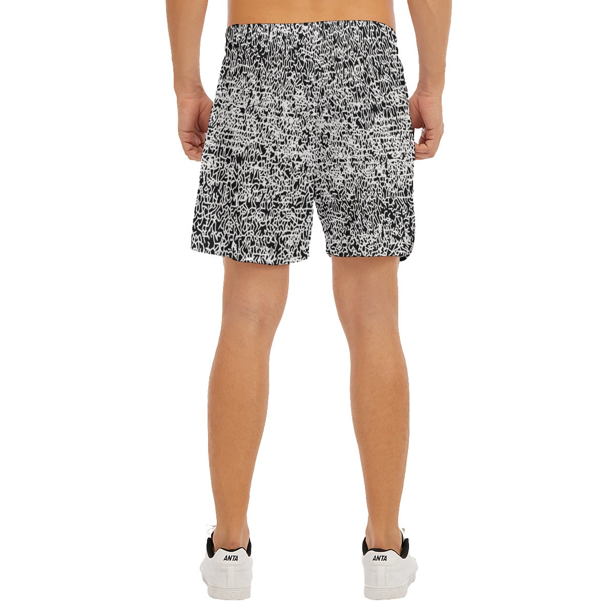Acid Etch Dudes Drawstring Chill Gym Shorts