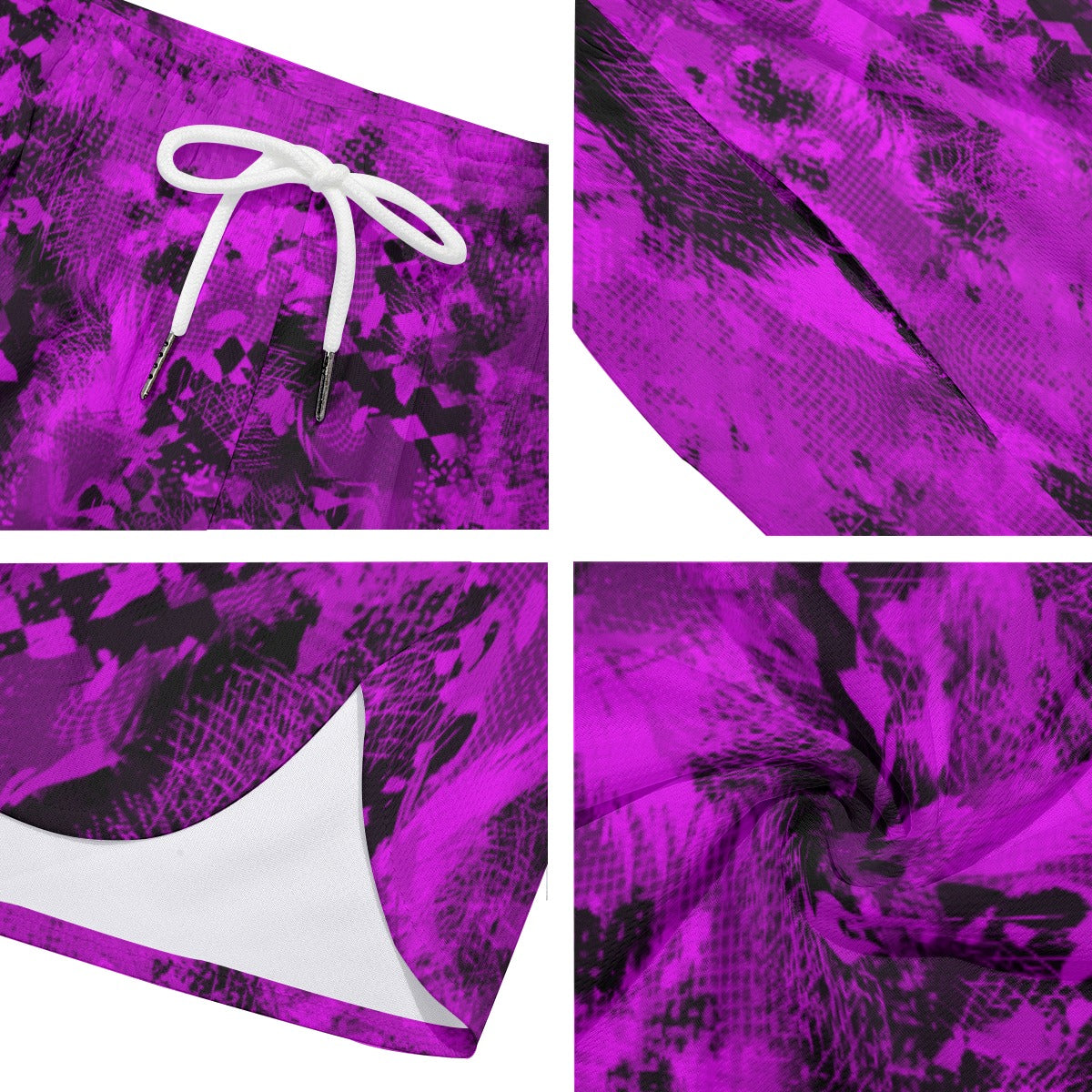 Velvet Vortex Dudes Drawstring Chill Gym Shorts