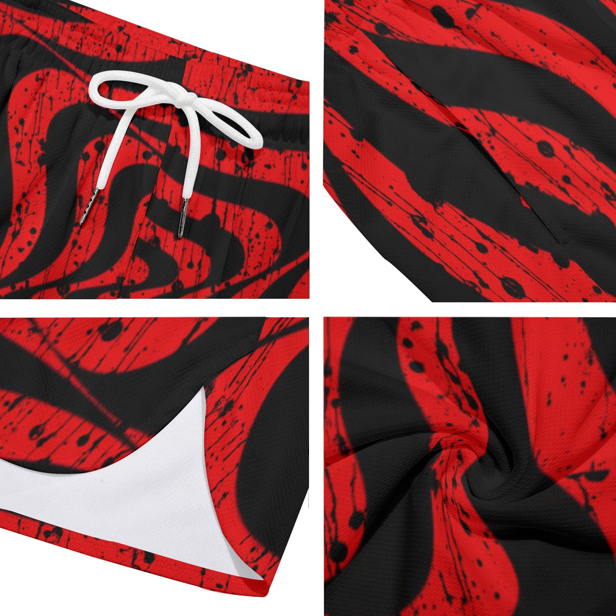 Blood Illusion Dudes Drawstring Chill Gym Shorts