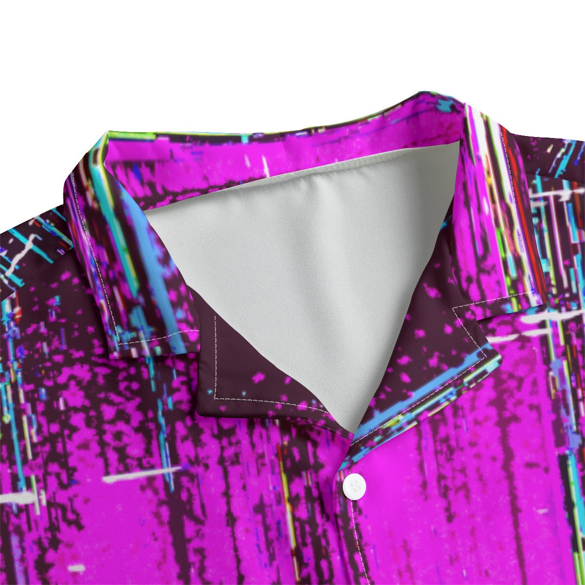 Static Box Dudes Polyester Hawaiian Button Down Shirt