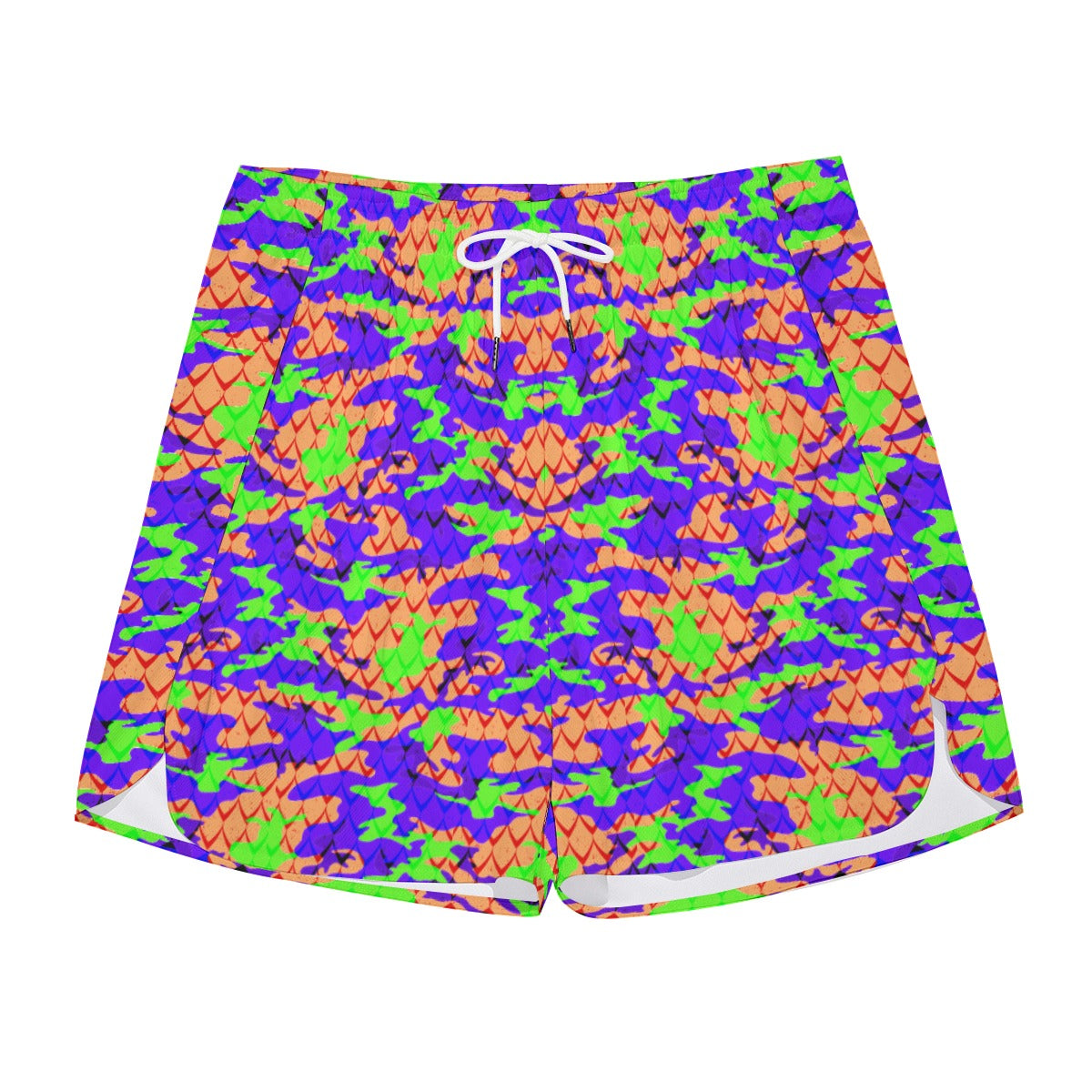 Dino Camo Dudes Drawstring Chill Gym Shorts
