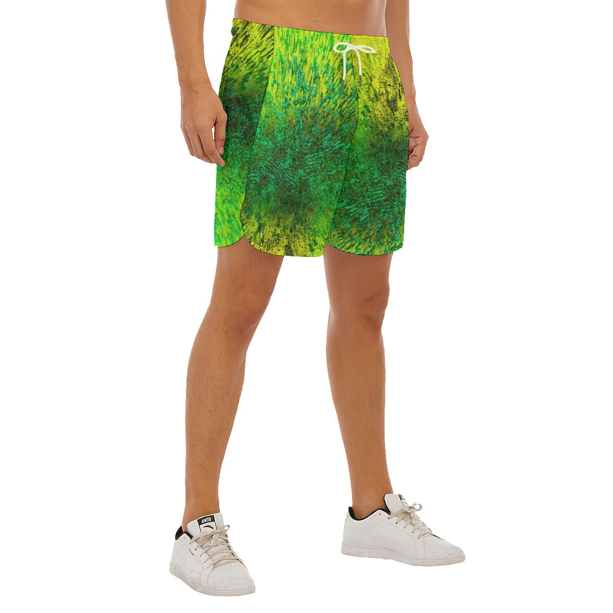 Dino-Cubed Dudes Drawstring Chill Gym Shorts