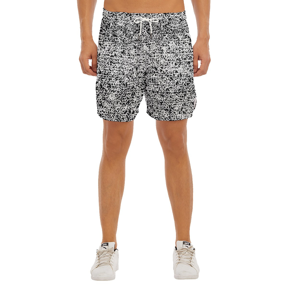 Acid Etch Dudes Drawstring Chill Gym Shorts