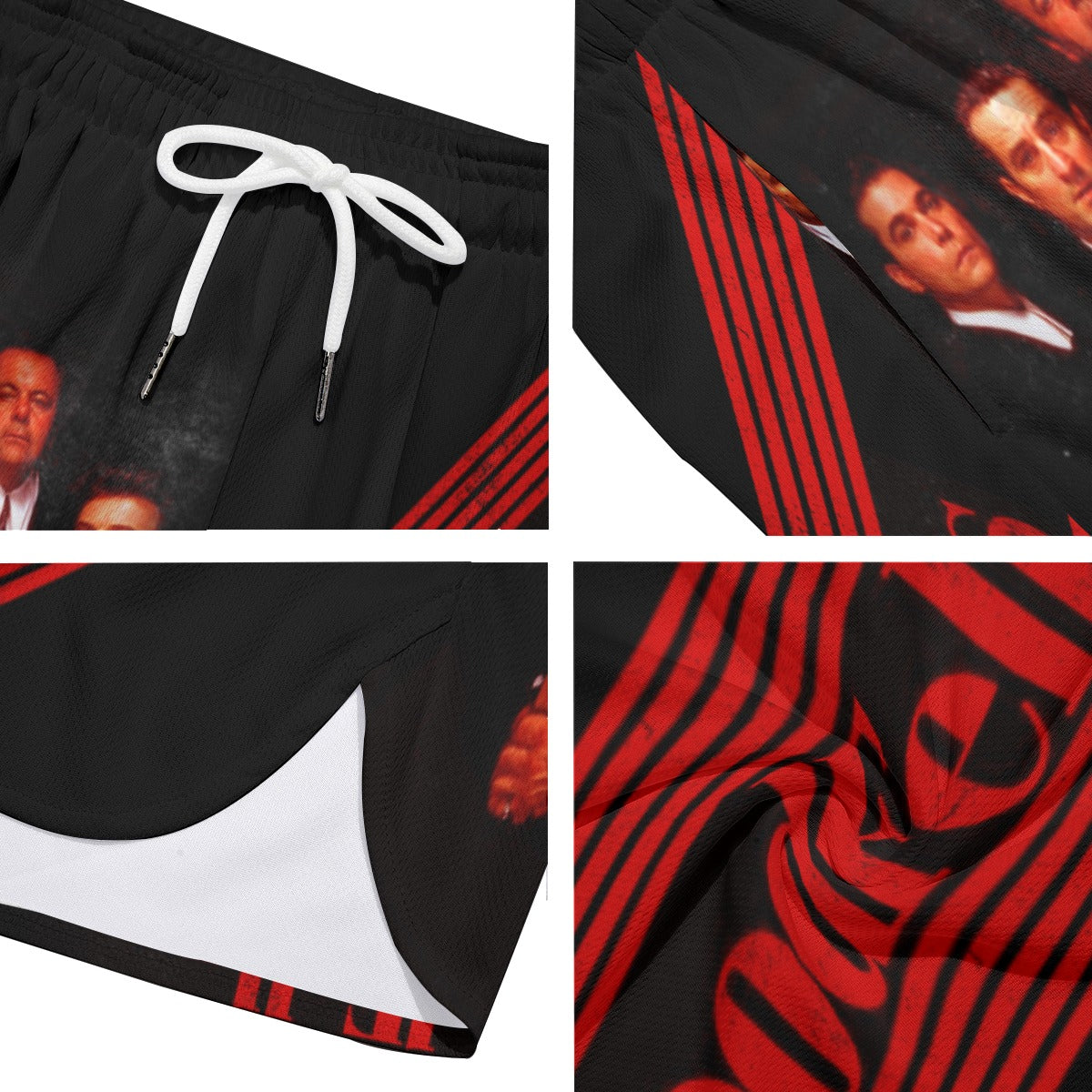 Rags to Riches Dudes Drawstring Chill Gym Shorts