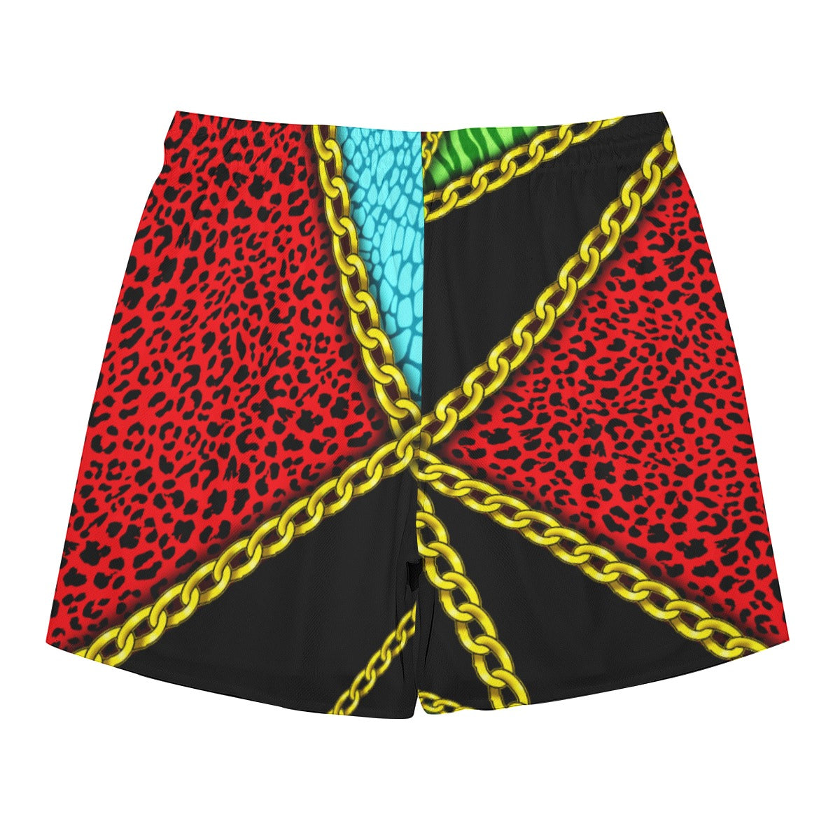 Chain Block Dudes Drawstring Chill Gym Shorts