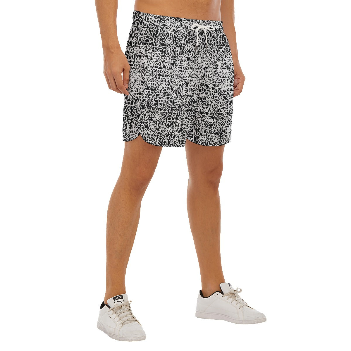 Acid Etch Dudes Drawstring Chill Gym Shorts