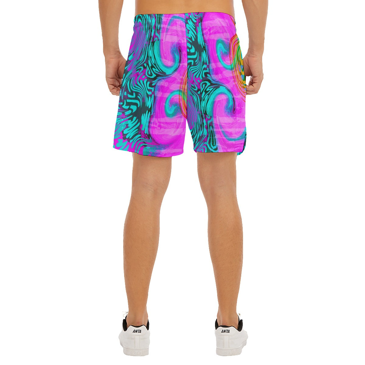 Neon Glow Dudes Drawstring Chill Gym Shorts
