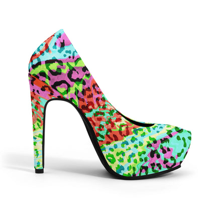 Candy Cat Ladies Stinger Platform Pumps