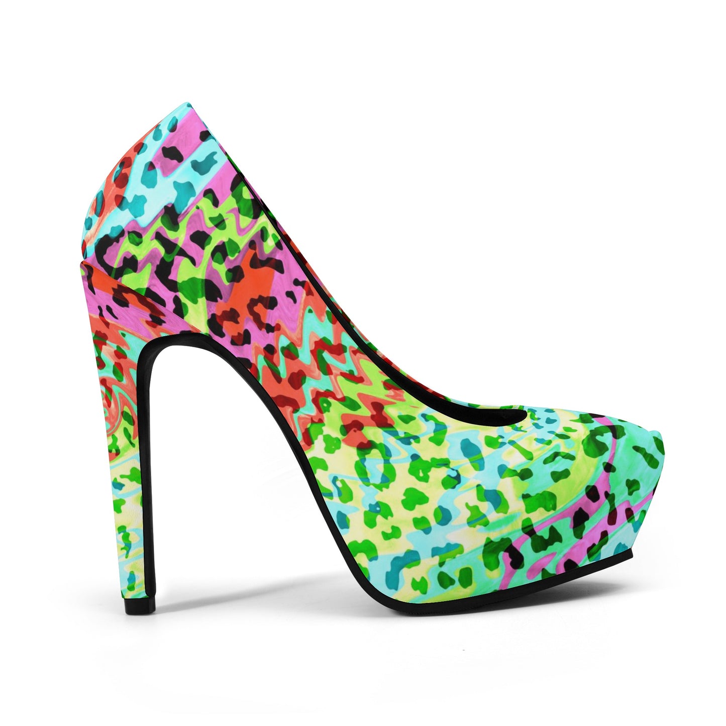 Candy Cat Ladies Stinger Platform Pumps