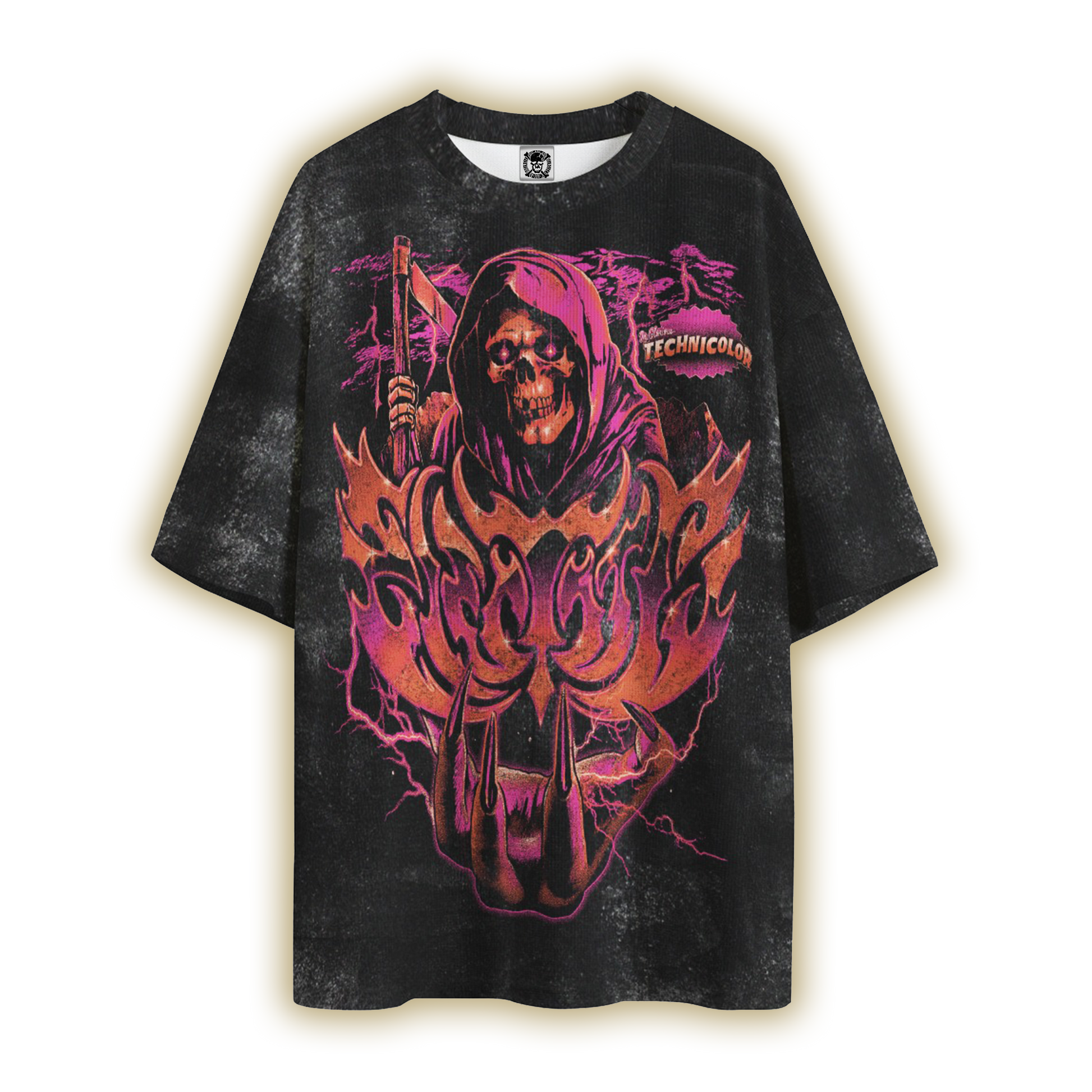 Reaper All-Over Oversized Tee