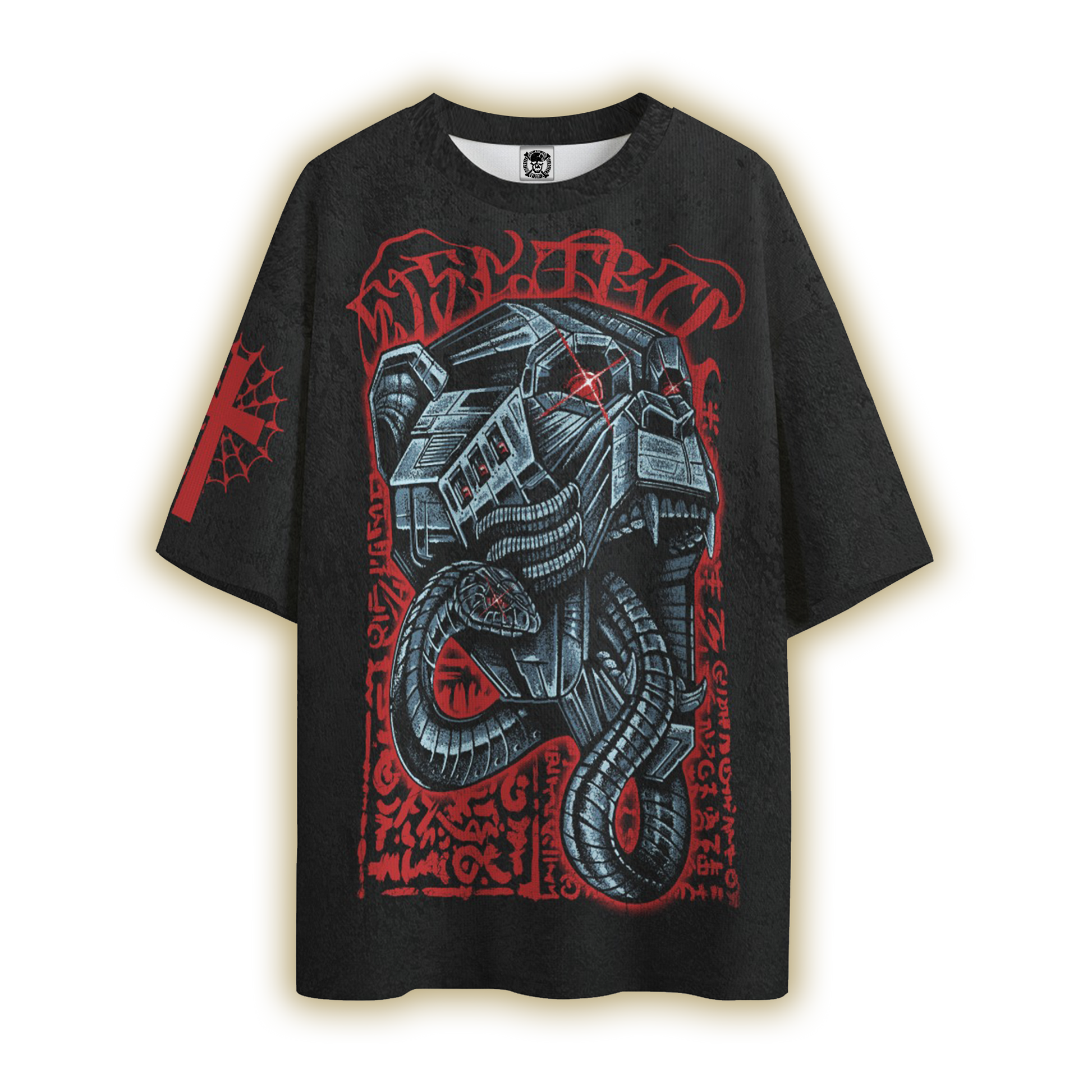 Chrome Bone All-Over Oversized Tee