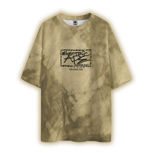Bleach Spot All-Over Oversized Tee