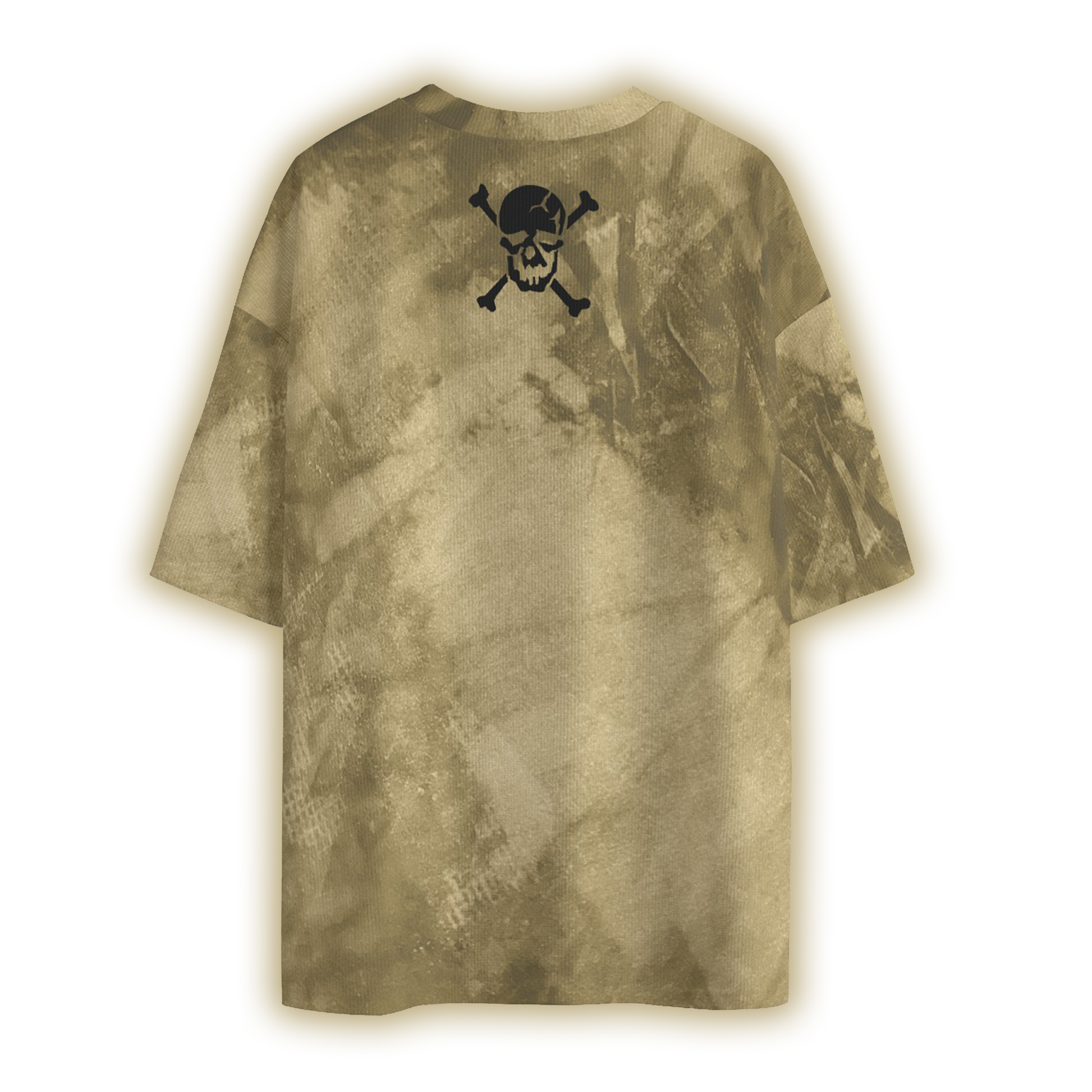 Bleach Spot All-Over Oversized Tee