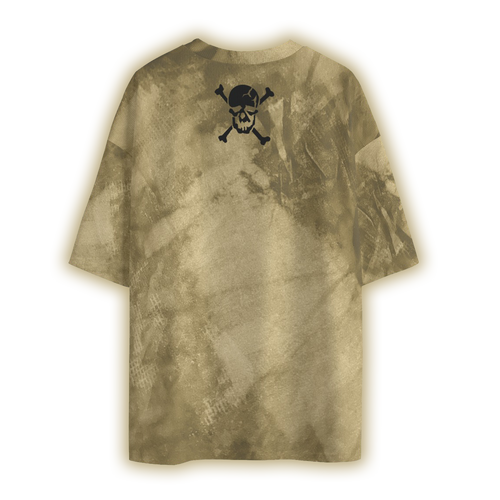 Bleach Spot All-Over Oversized Tee