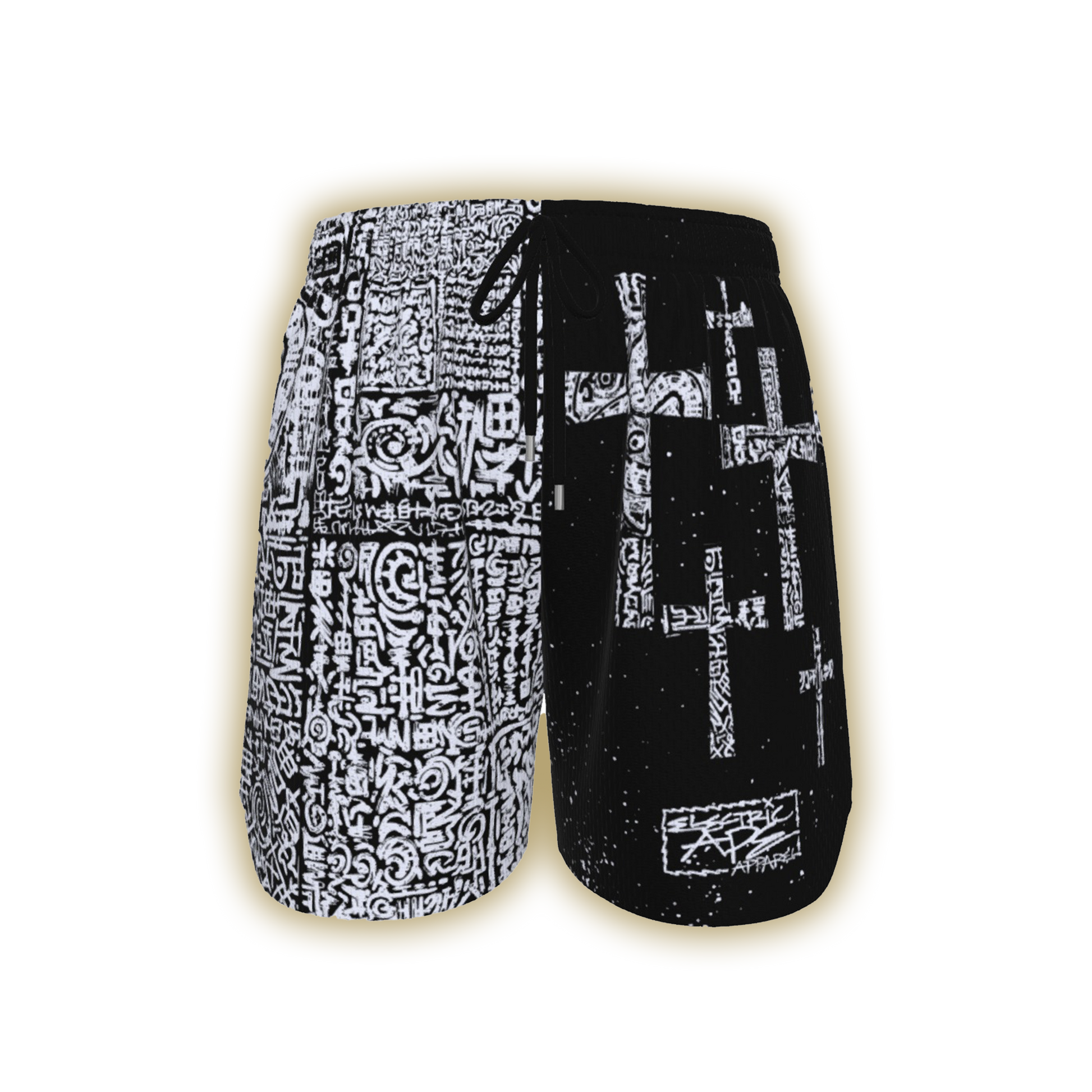 Scribe Cross All-Over Mesh Shorts