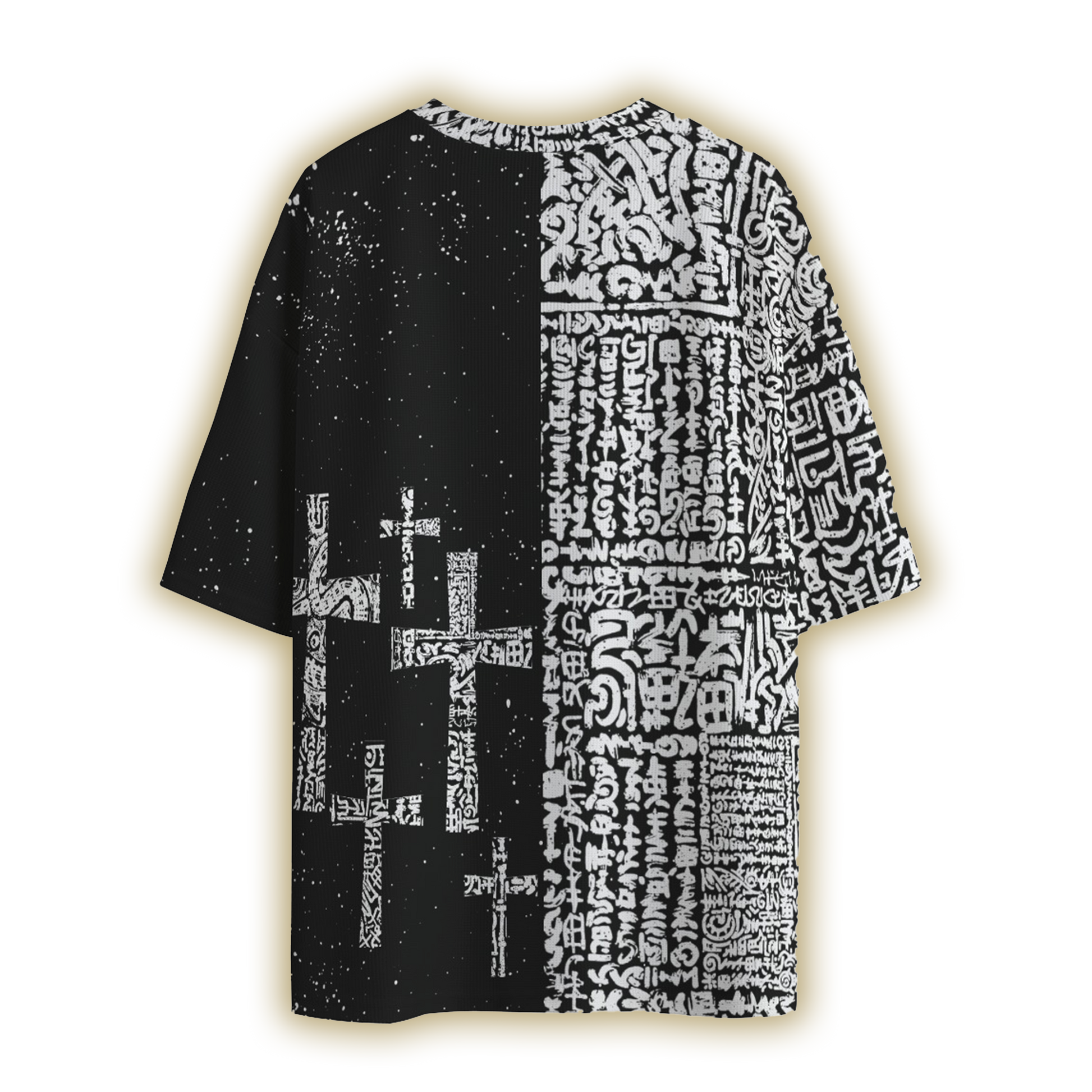 Scribe Cross Oversized All-Over Tee