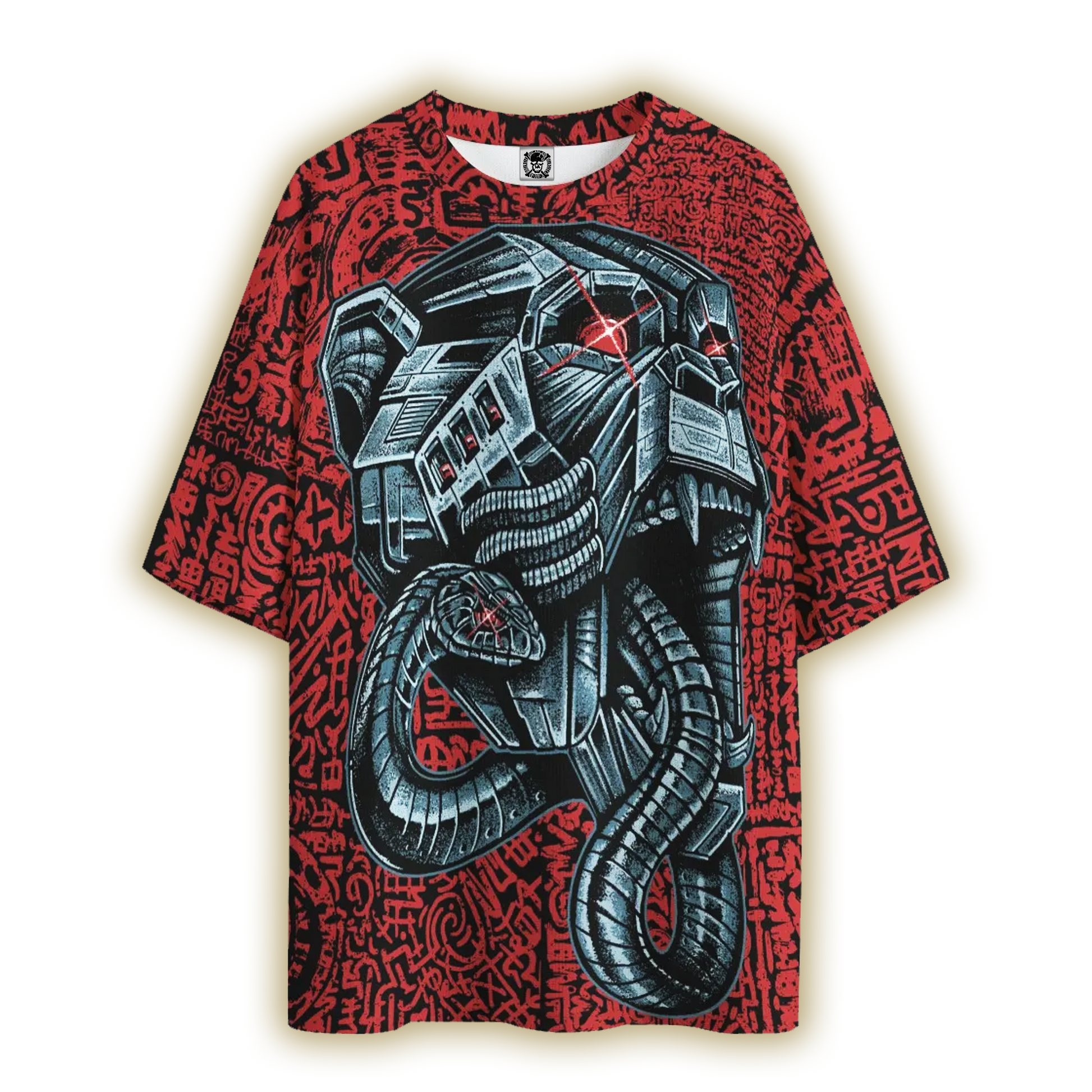 Chrome Bone All-Over Oversized Tee