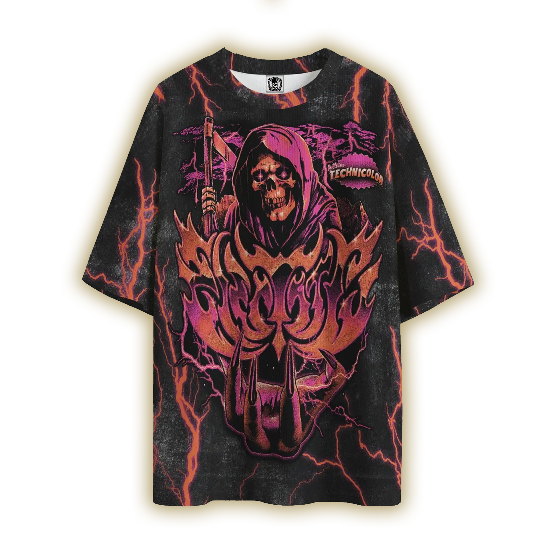 Reaper All-Over Oversized Tee