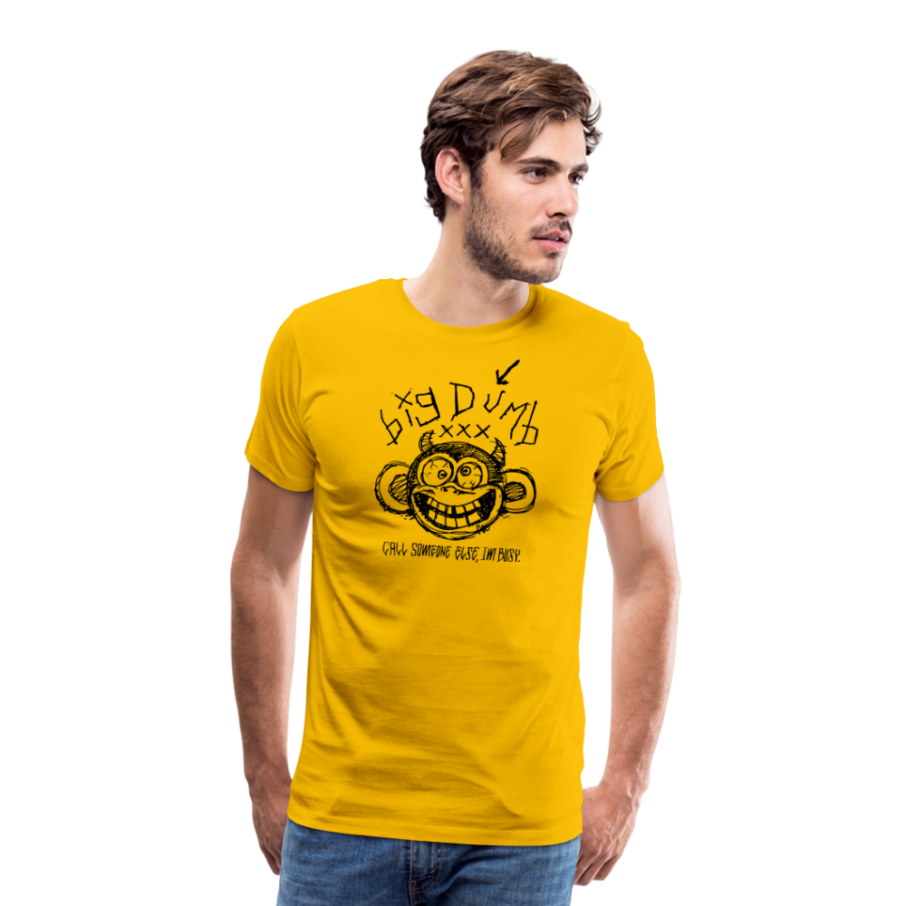 Big Dumb Ape Men's Premium T-Shirt - sun yellow