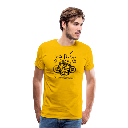 Big Dumb Ape Men's Premium T-Shirt - sun yellow