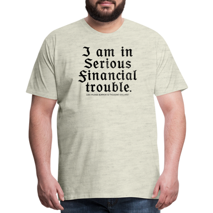 Trouble Men's Premium T-Shirt SSM* - heather oatmeal