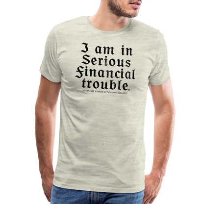 Trouble Men's Premium T-Shirt SSM* - heather oatmeal