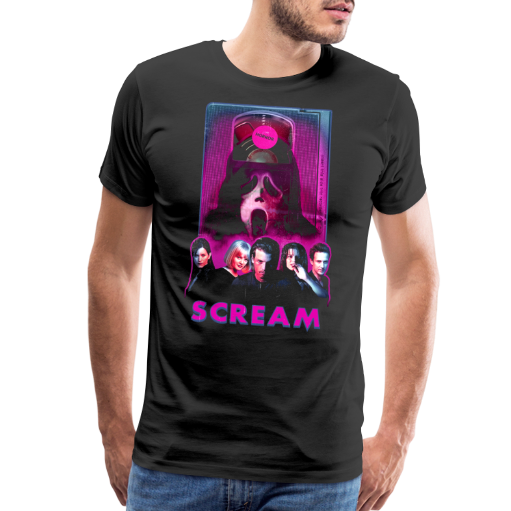 VHS mask Men's Premium T-Shirt SSM* - black