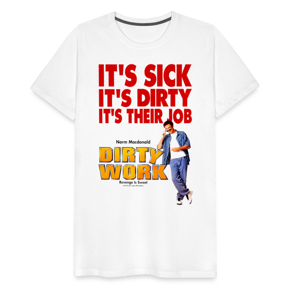 DirtyWrk Men's Premium T-Shirt SSM* - white