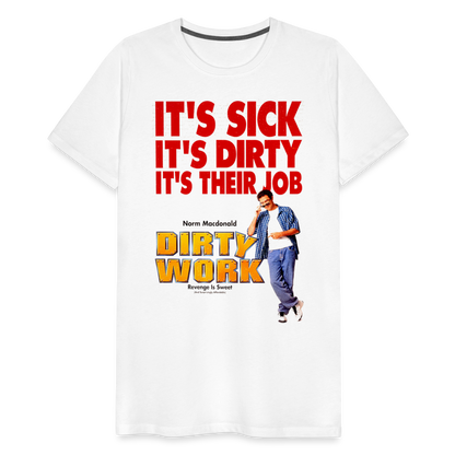 DirtyWrk Men's Premium T-Shirt SSM* - white