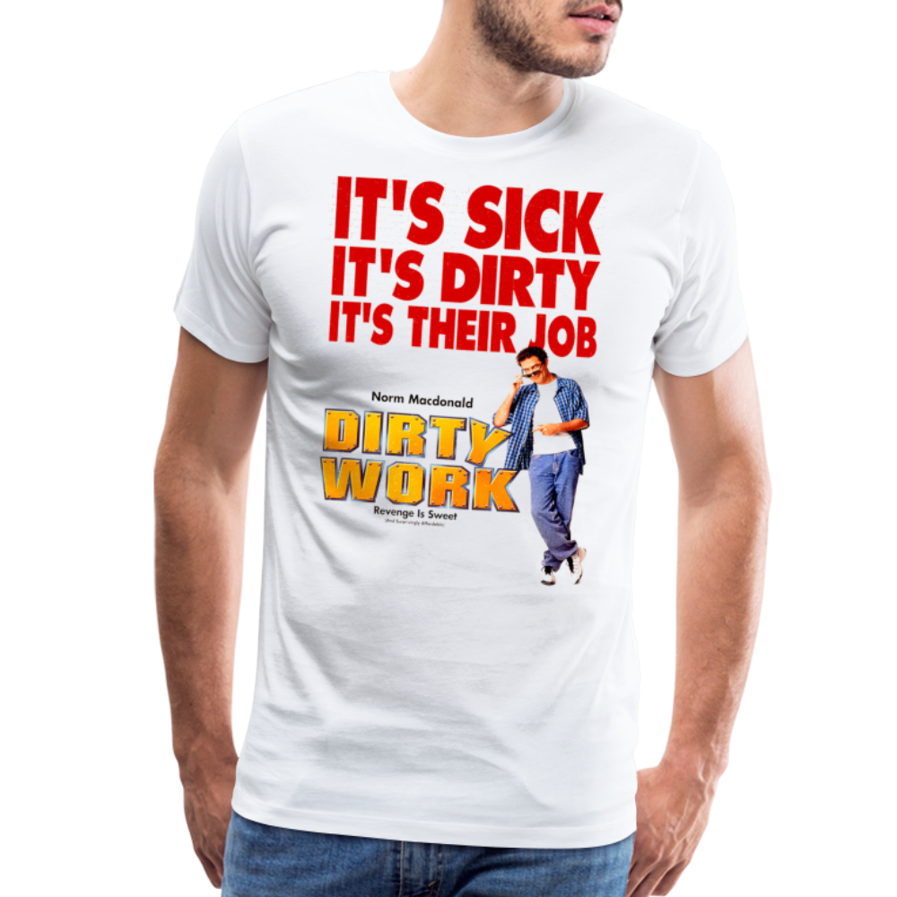 DirtyWrk Men's Premium T-Shirt SSM* - white