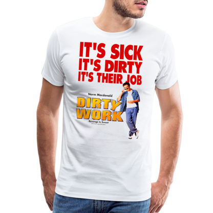 DirtyWrk Men's Premium T-Shirt SSM* - white