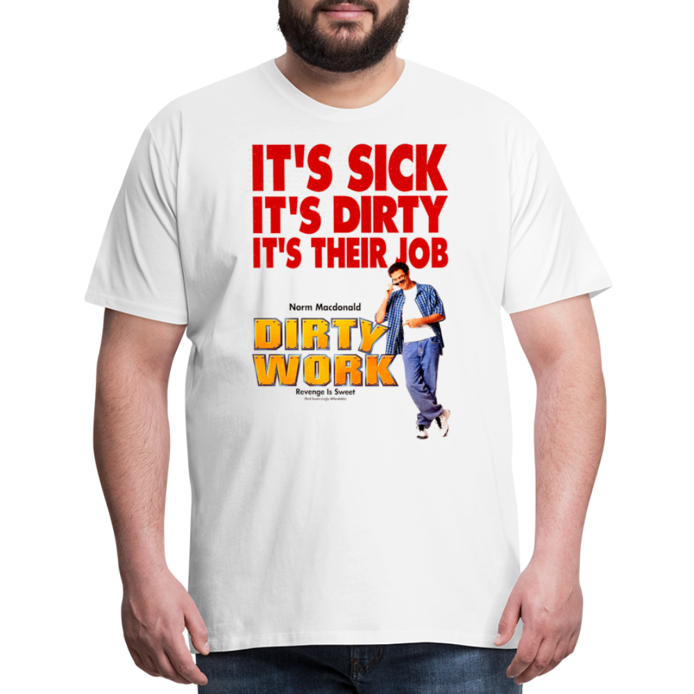 DirtyWrk Men's Premium T-Shirt SSM* - white
