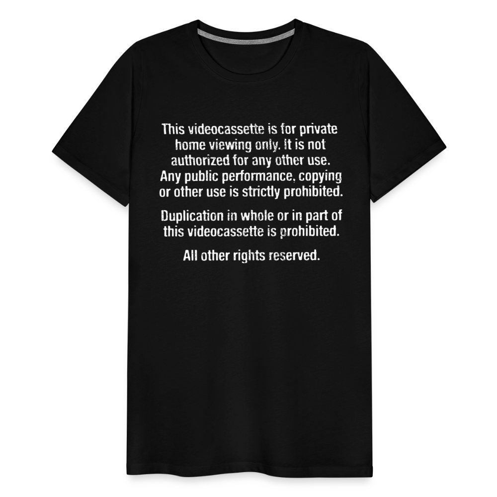 Warning Men's Premium T-Shirt SSM* - black